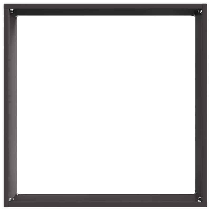 Casa si Gradina - Gradina si terasa - Garduri, panouri si accesorii - Margine pentru gazon 6 pcs Negru 40 x 40 x 13 cm Otel - Infinity.ro