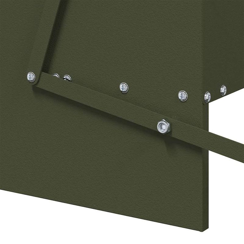 Petshop - Accesorii petshop - Castroane si adapatori - Hranitor cu pedale pentru pui Verde masliniu 75 x 53 x 20,5 cm - Infinity.ro