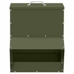 Petshop - Accesorii petshop - Castroane si adapatori - Feeder pentru pui Verde masliniu 20 x 25 x 35 cm - Infinity.ro