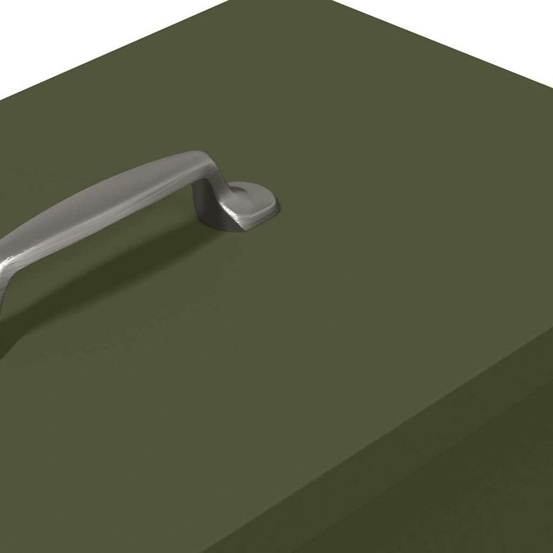 Petshop - Accesorii petshop - Castroane si adapatori - Feeder pentru pui Verde masliniu 20 x 25 x 35 cm - Infinity.ro