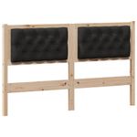 Casa si Gradina - Mobilier - Paturi si accesorii - Accesorii paturi - Tablie cu butoane din cristal tuftata gri inchis 200 cm din catifea - Infinity.ro
