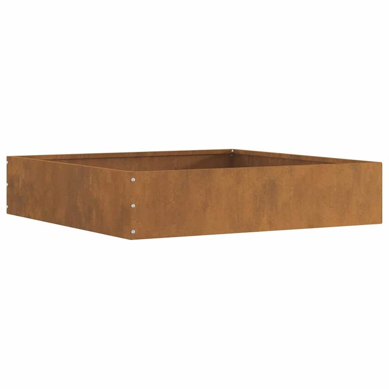 Casa si Gradina - Gradina si terasa - Garduri, panouri si accesorii - Margine pentru gazon 6 pcs Ruginit 60 x 60 x 13 cm - Infinity.ro