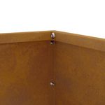 Casa si Gradina - Gradina si terasa - Garduri, panouri si accesorii - Margine pentru gazon 6 pcs Ruginit 60 x 60 x 13 cm - Infinity.ro