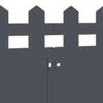 Casa si Gradina - Gradina si terasa - Garduri, panouri si accesorii - Borduri pentru gazon 10 pcs Antracit 103 x 0,05 x 22 cm Otel - Infinity.ro