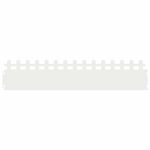 Casa si Gradina - Gradina si terasa - Garduri, panouri si accesorii - Borduri pentru gazon 20 pcs Alb 103 x 0,05 x 22 cm Otel - Infinity.ro