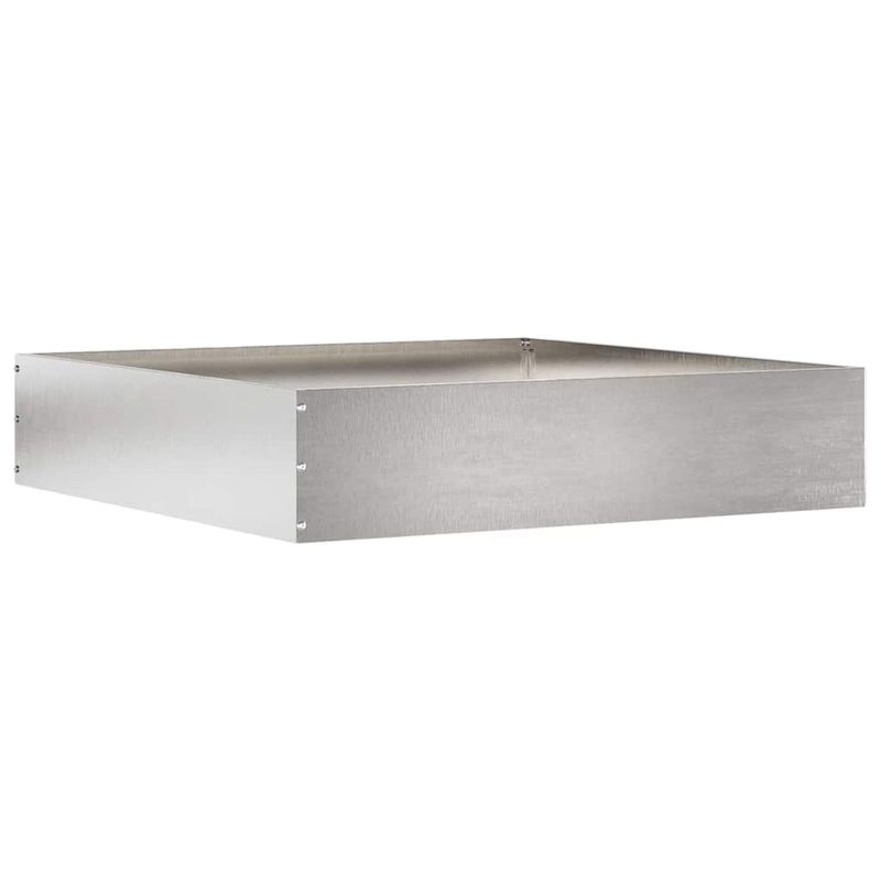 Casa si Gradina - Gradina si terasa - Garduri, panouri si accesorii - Margine pentru gazon Argintiu 60 x 60 x 13 cm Otel inoxidabil - Infinity.ro