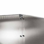 Casa si Gradina - Gradina si terasa - Garduri, panouri si accesorii - Margine pentru gazon Argintiu 60 x 60 x 13 cm Otel inoxidabil - Infinity.ro