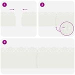 Casa si Gradina - Gradina si terasa - Garduri, panouri si accesorii - Borduri pentru gazon 30 pcs Alb 103 x 0,05 x 22 cm Otel - Infinity.ro