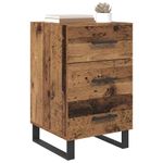 Casa si Gradina - Mobilier - Comode si corpuri - Noptiere - Noptiera Lemn Vechi 40 x 40 x 66 cm Lemn compozit - Infinity.ro