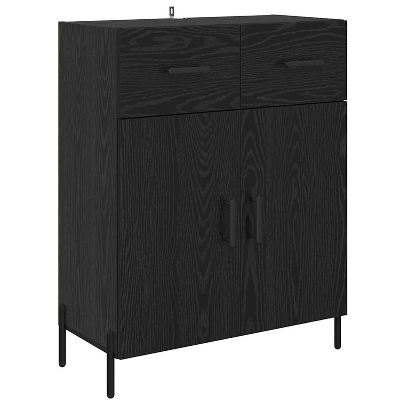 Casa si Gradina - Mobilier - Comode si corpuri - Comode - Bufet cu sertar Stejar Negru 69,5 x 34 x 90 cm Lemn compozit - Infinity.ro