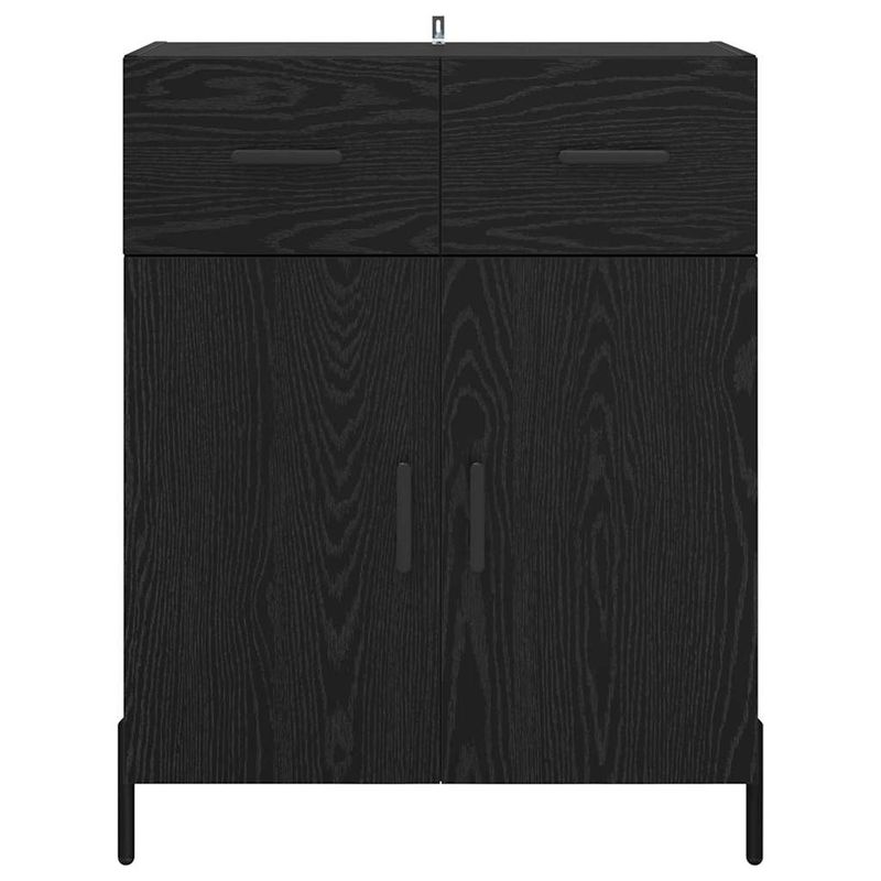 Casa si Gradina - Mobilier - Comode si corpuri - Comode - Bufet cu sertar Stejar Negru 69,5 x 34 x 90 cm Lemn compozit - Infinity.ro