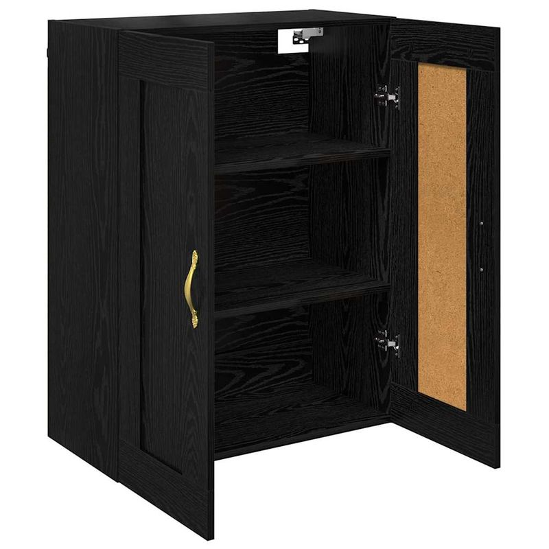Casa si Gradina - Mobilier - Comode si corpuri - Comode - Dulap montat pe perete Stejar Negru 69,5 x 34 x 90 cm - Infinity.ro
