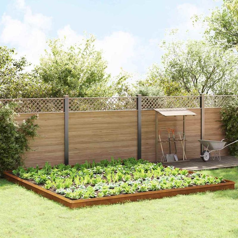 Casa si Gradina - Gradina si terasa - Garduri, panouri si accesorii - Garduri pentru melci 20 pcs Ruginit - Infinity.ro