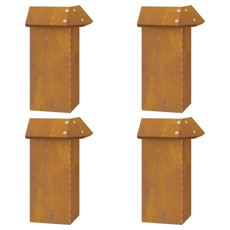 Casa si Gradina - Gradina si terasa - Garduri, panouri si accesorii - Garduri pentru melci 20 pcs Ruginit - Infinity.ro