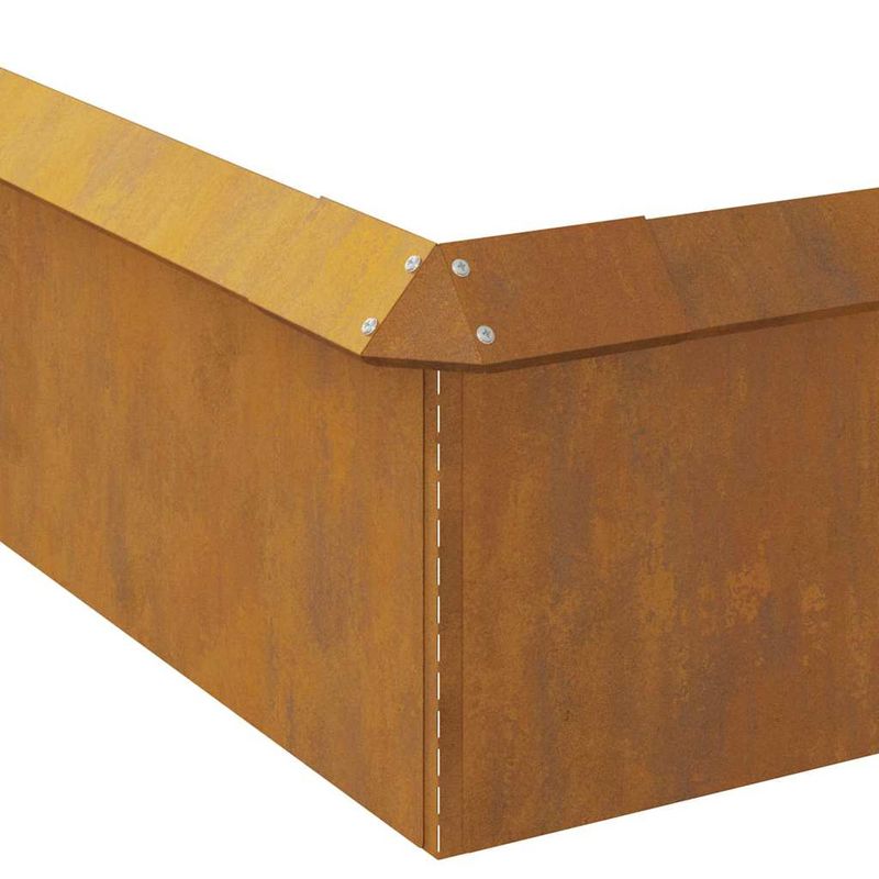 Casa si Gradina - Gradina si terasa - Garduri, panouri si accesorii - Garduri pentru melci 20 pcs Ruginit - Infinity.ro