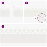 Casa si Gradina - Gradina si terasa - Garduri, panouri si accesorii - Borduri pentru gazon 10 pcs Alb 103 x 0,05 x 22 cm Otel - Infinity.ro