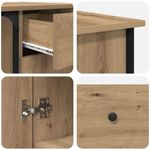 Casa si Gradina - Mobilier - Mese si birouri - Birouri - Birou Stejar Artizanal 141 x 141 x 75 cm Lemn compozit - Infinity.ro