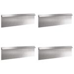 Casa si Gradina - Gradina si terasa - Garduri, panouri si accesorii - Gard pentru melci 4 pcs Argintiu 100 x 3,5 x 25 cm - Infinity.ro