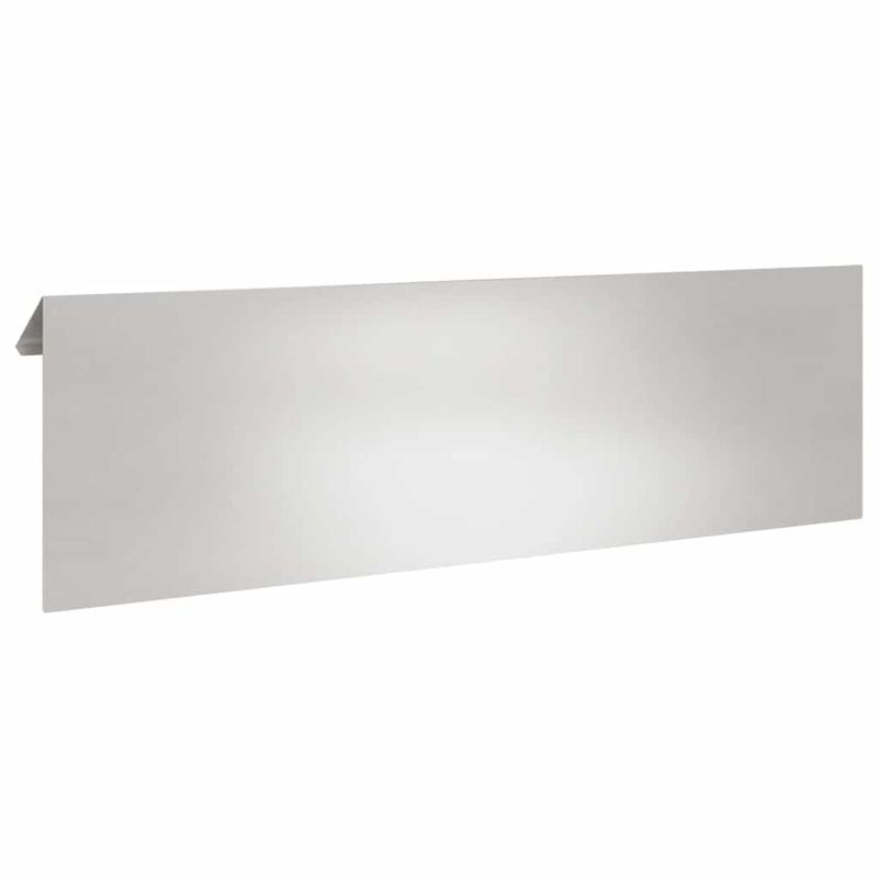 Casa si Gradina - Gradina si terasa - Garduri, panouri si accesorii - Gard pentru melci 4 pcs Argintiu 100 x 3,5 x 25 cm - Infinity.ro