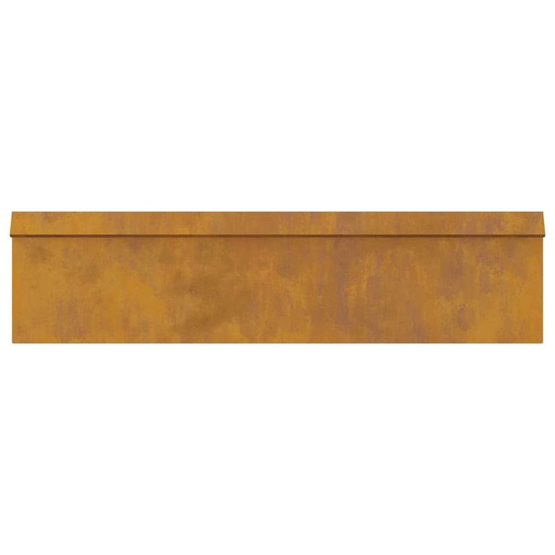 Casa si Gradina - Gradina si terasa - Garduri, panouri si accesorii - Gard pentru melci 4 pcs Ruginit 100 x 3,5 x 25 cm - Infinity.ro