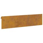 Casa si Gradina - Gradina si terasa - Garduri, panouri si accesorii - Gard pentru melci 4 pcs Ruginit 100 x 3,5 x 25 cm - Infinity.ro