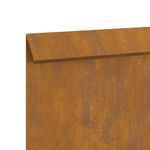 Casa si Gradina - Gradina si terasa - Garduri, panouri si accesorii - Gard pentru melci 4 pcs Ruginit 100 x 3,5 x 25 cm - Infinity.ro