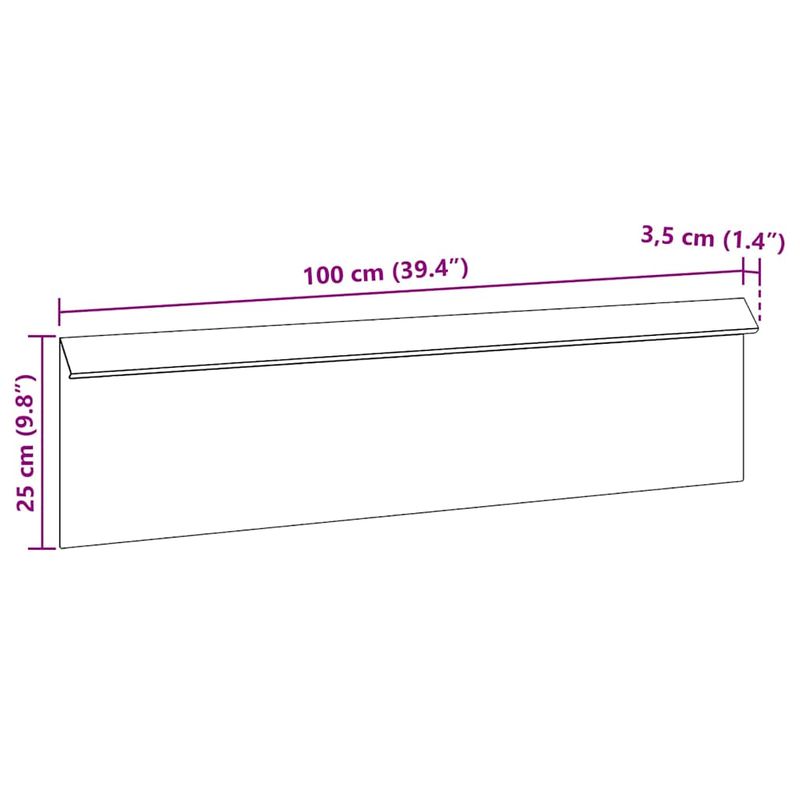 Casa si Gradina - Gradina si terasa - Garduri, panouri si accesorii - Gard pentru melci 4 pcs Ruginit 100 x 3,5 x 25 cm - Infinity.ro