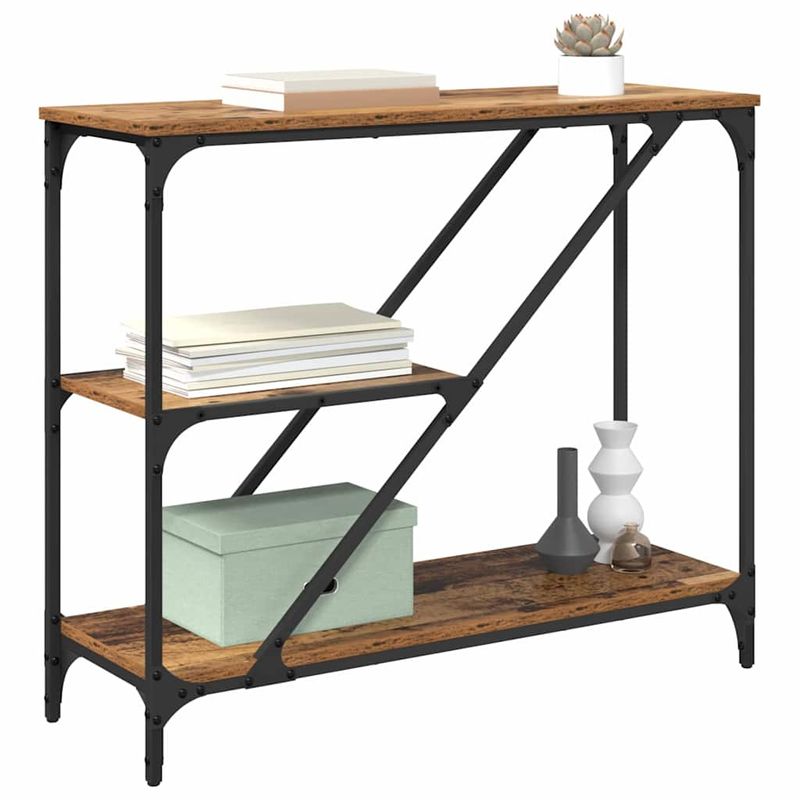 Casa si Gradina - Mobilier - Comode si corpuri - Noptiere - Masa de consola Lemn Vechi 88,5 x 30 x 75 cm Lemn compozit - Infinity.ro