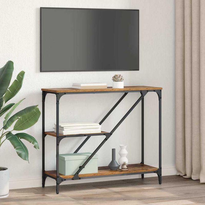 Casa si Gradina - Mobilier - Comode si corpuri - Noptiere - Masa de consola Lemn Vechi 88,5 x 30 x 75 cm Lemn compozit - Infinity.ro
