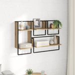 Casa si Gradina - Mobilier - Biblioteci si rafturi - Rafturi - Set rafturi de perete 4 pcs Stejar Artizanal 65 x 25 x 30 cm - Infinity.ro