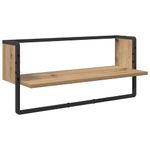 Casa si Gradina - Mobilier - Biblioteci si rafturi - Rafturi - Set rafturi de perete 4 pcs Stejar Artizanal 65 x 25 x 30 cm - Infinity.ro