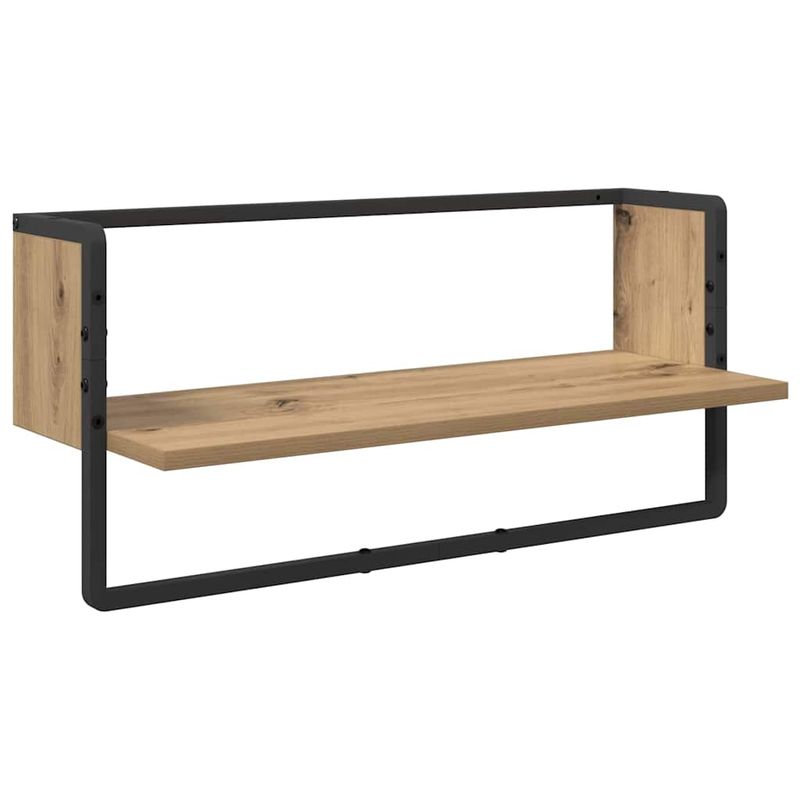 Casa si Gradina - Mobilier - Biblioteci si rafturi - Rafturi - Set rafturi de perete 4 pcs Stejar Artizanal 65 x 25 x 30 cm - Infinity.ro