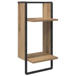 Casa si Gradina - Mobilier - Biblioteci si rafturi - Rafturi - Set rafturi de perete 4 pcs Stejar Artizanal 65 x 25 x 30 cm - Infinity.ro