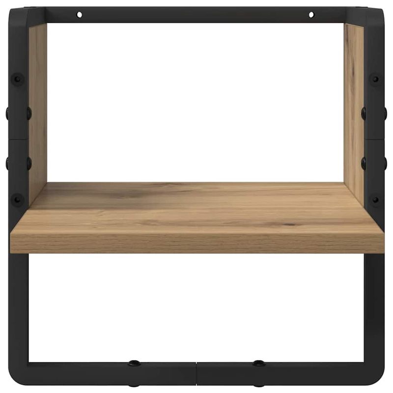 Casa si Gradina - Mobilier - Biblioteci si rafturi - Rafturi - Set rafturi de perete 4 pcs Stejar Artizanal 65 x 25 x 30 cm - Infinity.ro