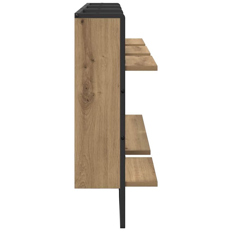 Casa si Gradina - Mobilier - Biblioteci si rafturi - Rafturi - Set rafturi de perete 4 pcs Stejar Artizanal 65 x 25 x 30 cm - Infinity.ro