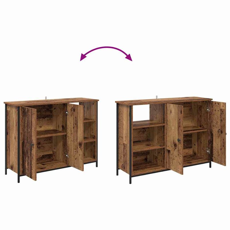 Casa si Gradina - Mobilier - Comode si corpuri - Comode - Bufet Lemn Vechi 100 x 33 x 75 cm Lemn compozit - Infinity.ro