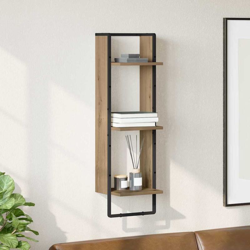 Casa si Gradina - Mobilier - Biblioteci si rafturi - Rafturi - Raft de perete Stejar Artizanal 30 x 25 x 100 cm Lemn compozit - Infinity.ro
