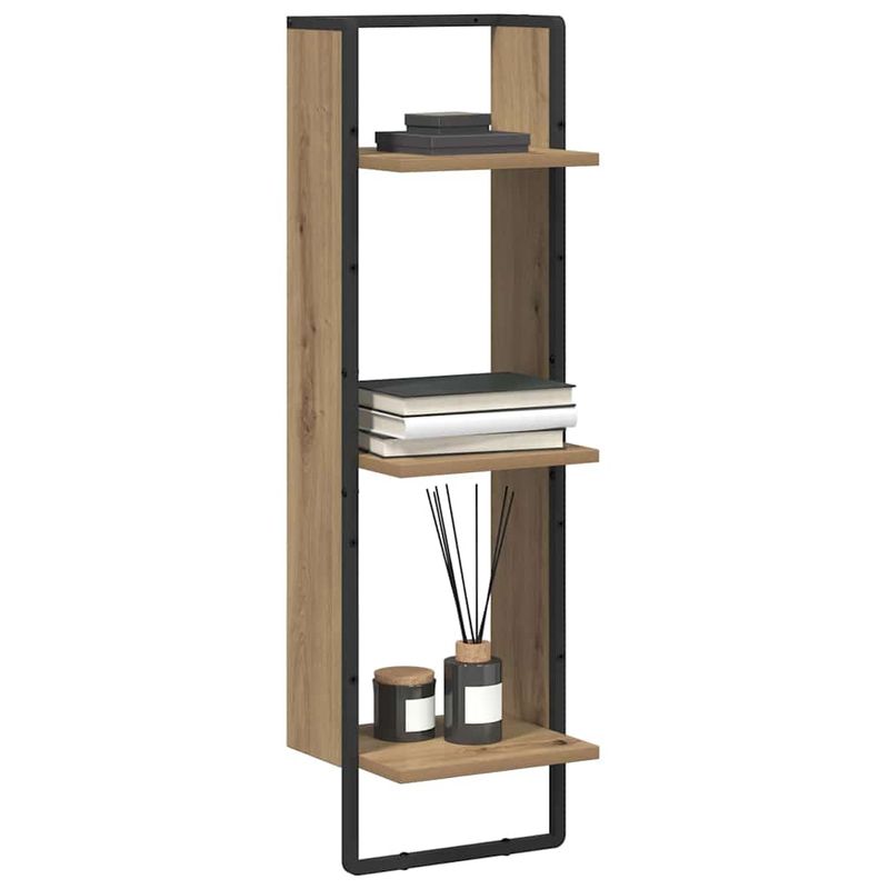 Casa si Gradina - Mobilier - Biblioteci si rafturi - Rafturi - Raft de perete Stejar Artizanal 30 x 25 x 100 cm Lemn compozit - Infinity.ro