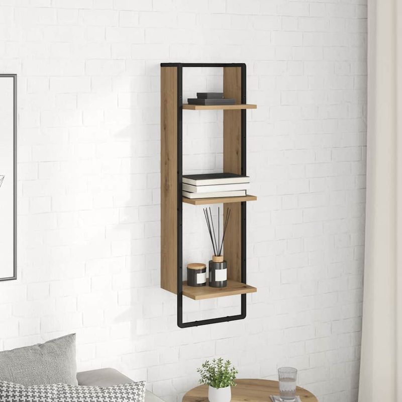 Casa si Gradina - Mobilier - Biblioteci si rafturi - Rafturi - Raft de perete Stejar Artizanal 30 x 25 x 100 cm Lemn compozit - Infinity.ro