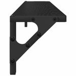 Casa si Gradina - Mobilier - Biblioteci si rafturi - Rafturi - Semele de perete cu raft 2 pcs Stejar Negru 80 x 15 x 15,5 cm - Infinity.ro