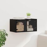 Casa si Gradina - Mobilier - Dulapuri si sifoniere - Dulapuri - Dulap de perete Stejar Negru 68 x 37 x 35 cm Lemn compozit - Infinity.ro