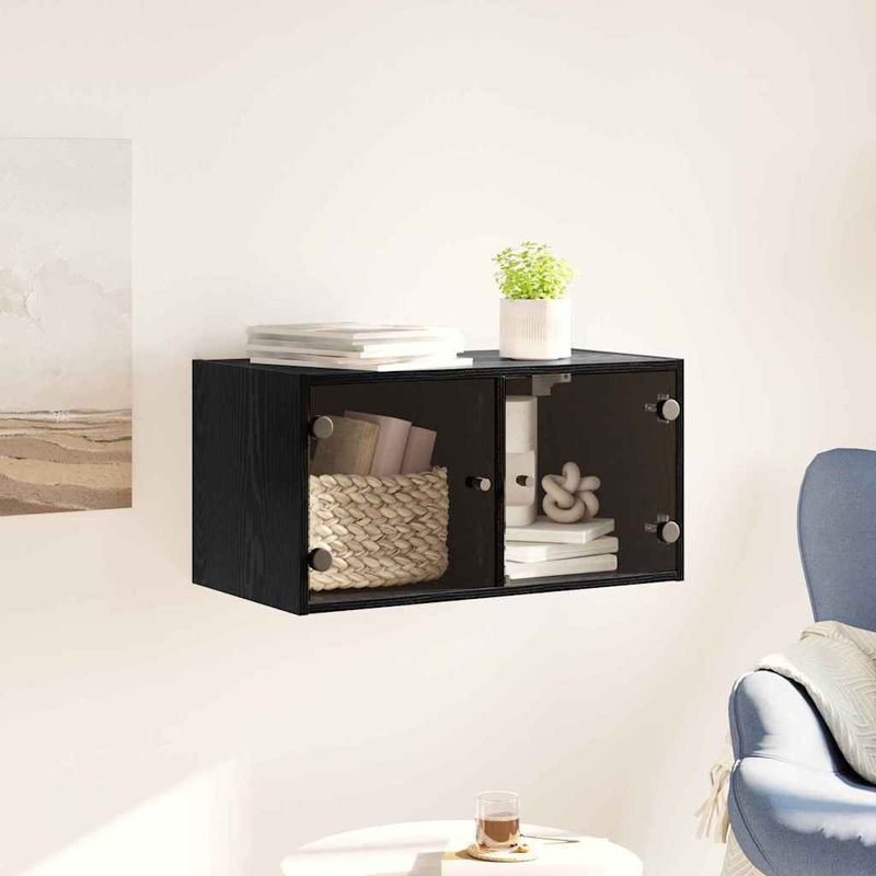 Casa si Gradina - Mobilier - Dulapuri si sifoniere - Dulapuri - Dulap de perete Stejar Negru 68 x 37 x 35 cm Lemn compozit - Infinity.ro