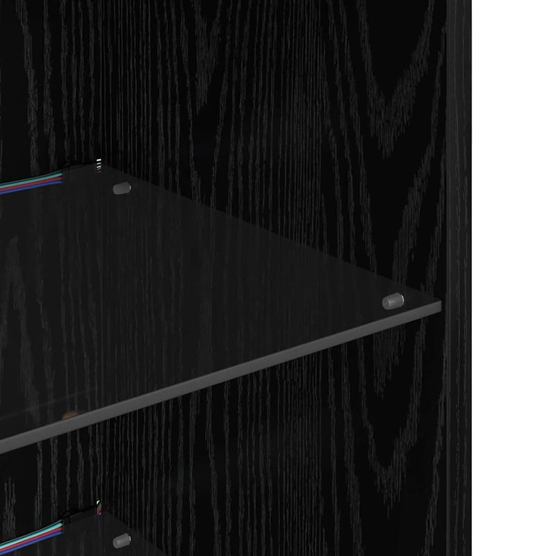 Casa si Gradina - Mobilier - Comode si corpuri - Comode - Sifonieri pentru TV montate pe perete 2 pcs Stejar Negru - Infinity.ro