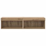 Casa si Gradina - Mobilier - Comode si corpuri - Comode - Dulapuri TV Pe perete 2 pcs Stejar Artizanal 60 x 30 x 30 cm - Infinity.ro