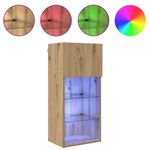 Casa si Gradina - Mobilier - Comode si corpuri - Comode - Sifonieri pentru TV montate pe perete 2 pcs Stejar Artizanal - Infinity.ro