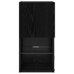 Casa si Gradina - Mobilier - Comode si corpuri - Comode - Sistem de TV montat pe perete Stejar Negru 30,5 x 30 x 60 cm - Infinity.ro