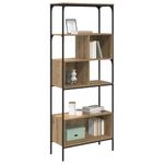 Casa si Gradina - Mobilier - Biblioteci si rafturi - Biblioteci - Biblioteca Stejar Artizanal 76 x 33 x 188,5 cm Lemn compozit - Infinity.ro