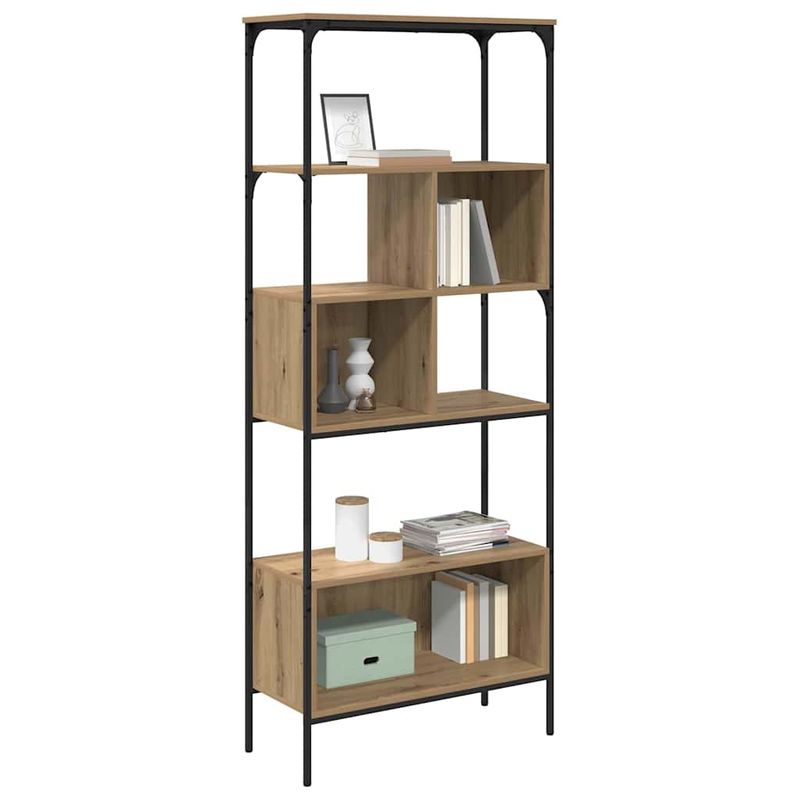 Casa si Gradina - Mobilier - Biblioteci si rafturi - Biblioteci - Biblioteca Stejar Artizanal 76 x 33 x 188,5 cm Lemn compozit - Infinity.ro