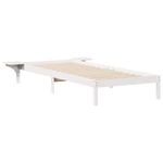 Casa si Gradina - Mobilier - Paturi si accesorii - Paturi - Cadru de pat cu mese laterale Alb 100 x 210 cm - Infinity.ro