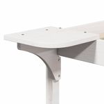 Casa si Gradina - Mobilier - Paturi si accesorii - Paturi - Cadru de pat cu mese laterale Alb 100 x 210 cm - Infinity.ro